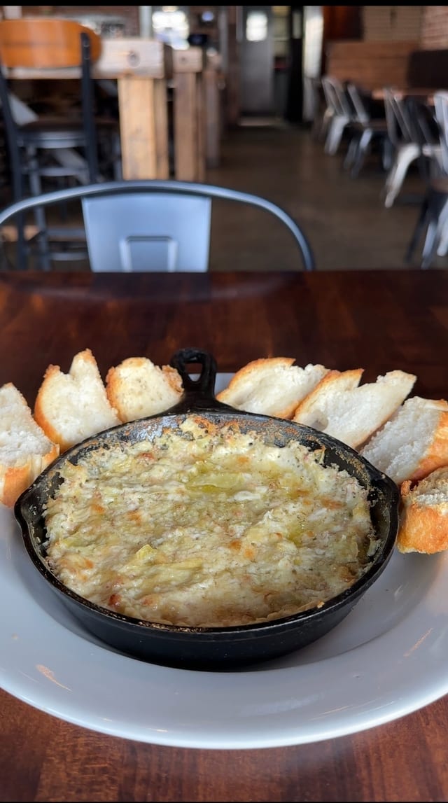 Artichoke n bacon dip.