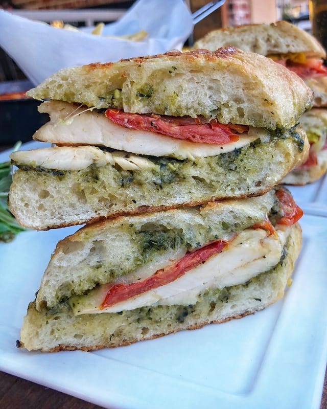 Chicken and Pesto Panini.