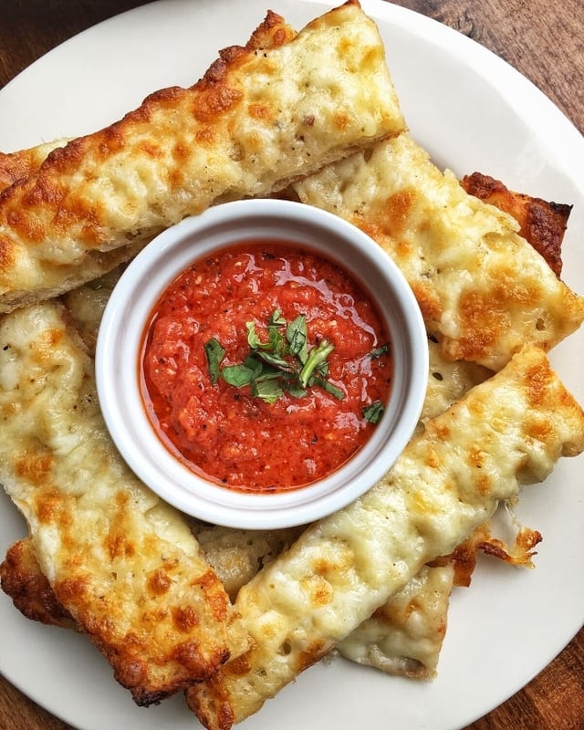 Garlic cheesy bread.