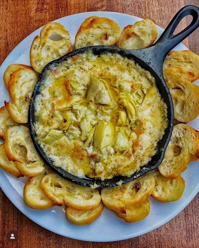 Artichoke and Bacon Dip.